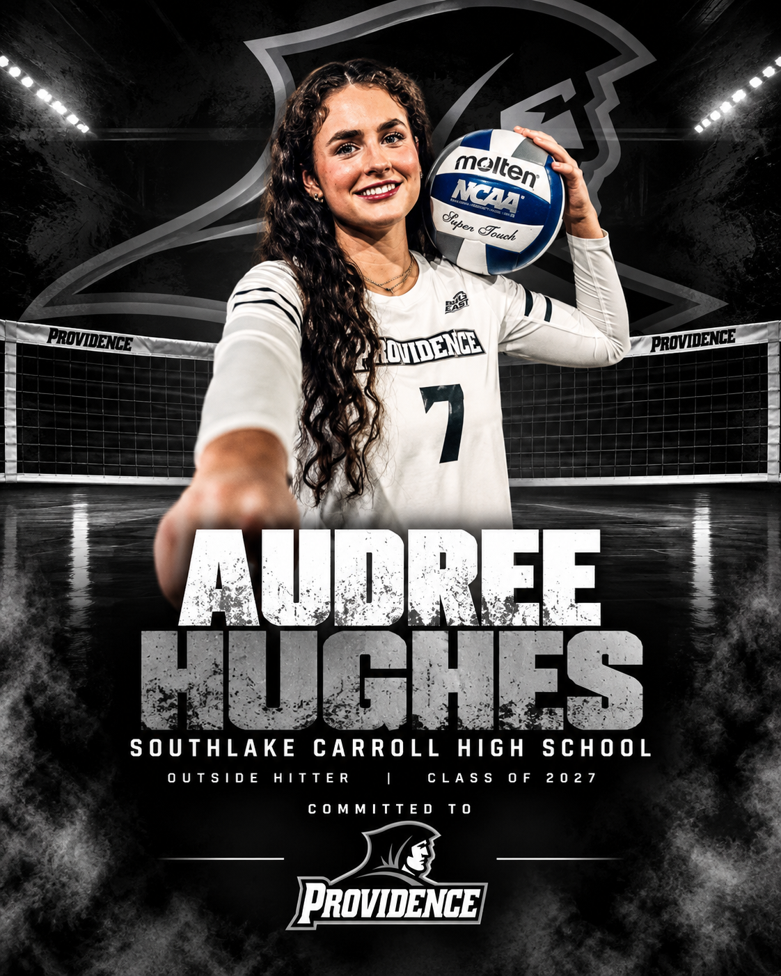 Audree Hughes of Southlake Carroll committed to Providence volleyball