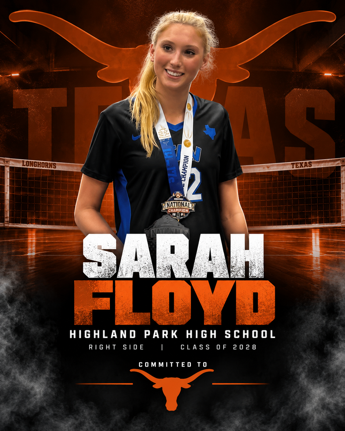 Sarah Floyd of Highland Park committed to Texas volleyball